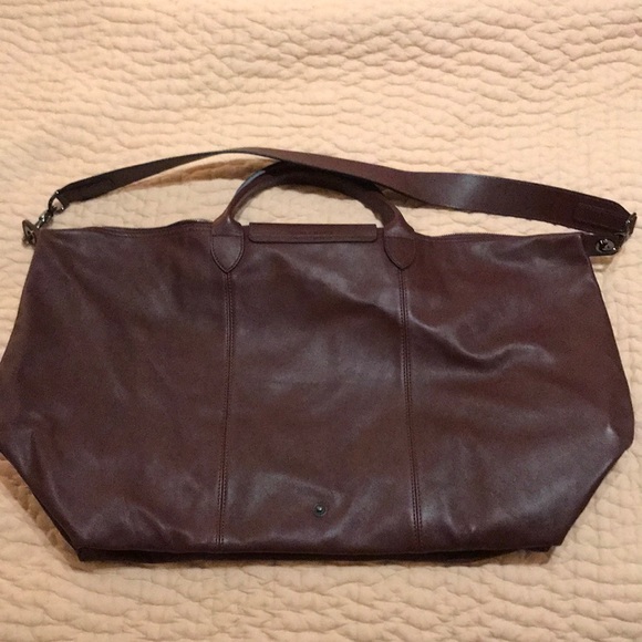 Longchamp leather cross-body duffel - Picture 2 of 12